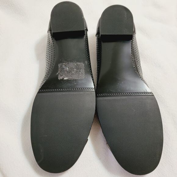 New David Tate brown patent leather bow ballet flats size 9 Classic Preppy - Picture 5 of 5